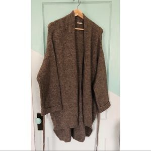 Anthropologie Moth Wool Blend Draped Cardigan